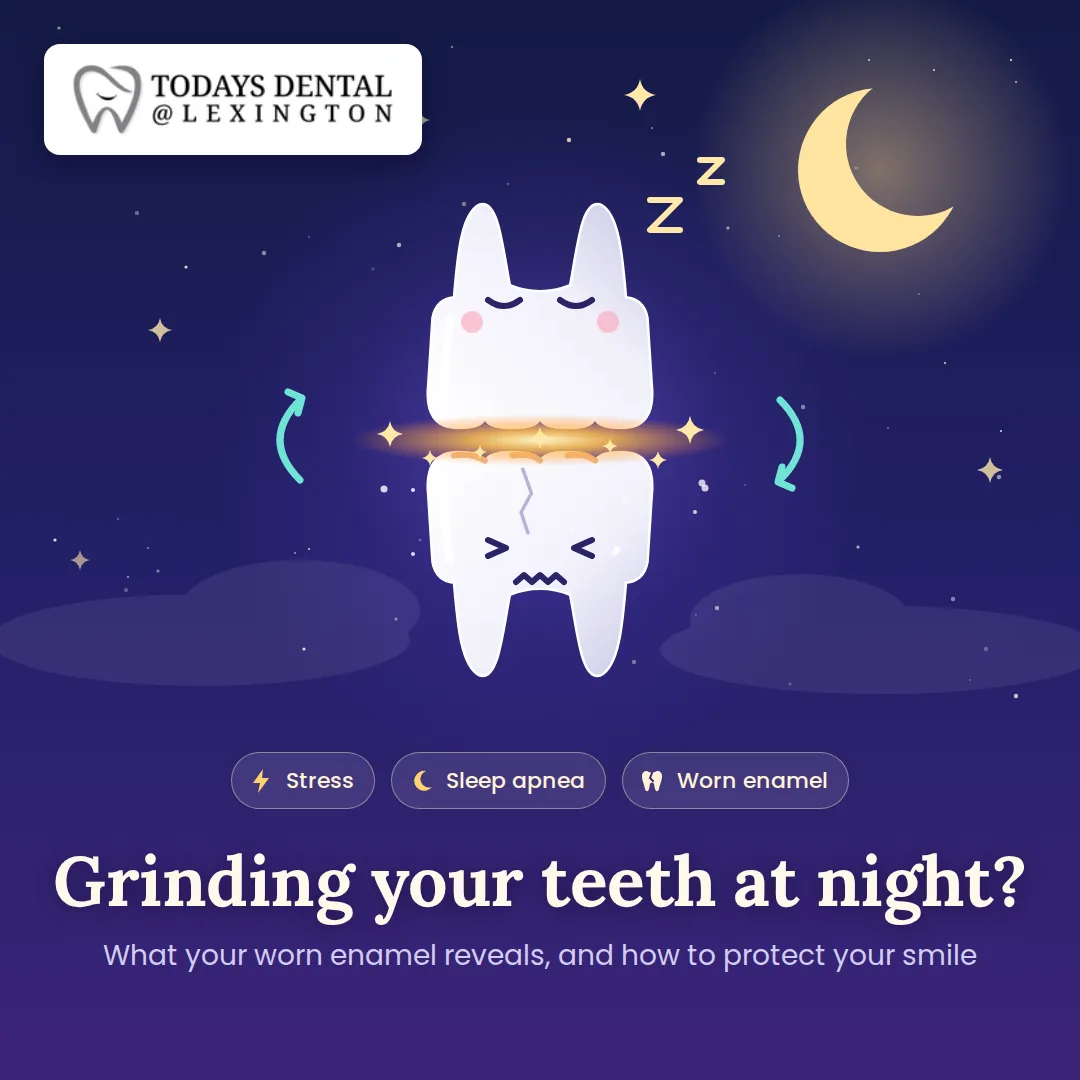 Grinding Your Teeth at Night? Stress, Sleep Apnea, and What Your Worn Enamel Reveals
